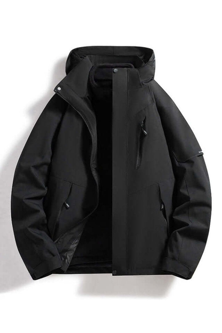 Lily | Women's Coat Waterproof Hooded Two-Tone Outdoor Jacket