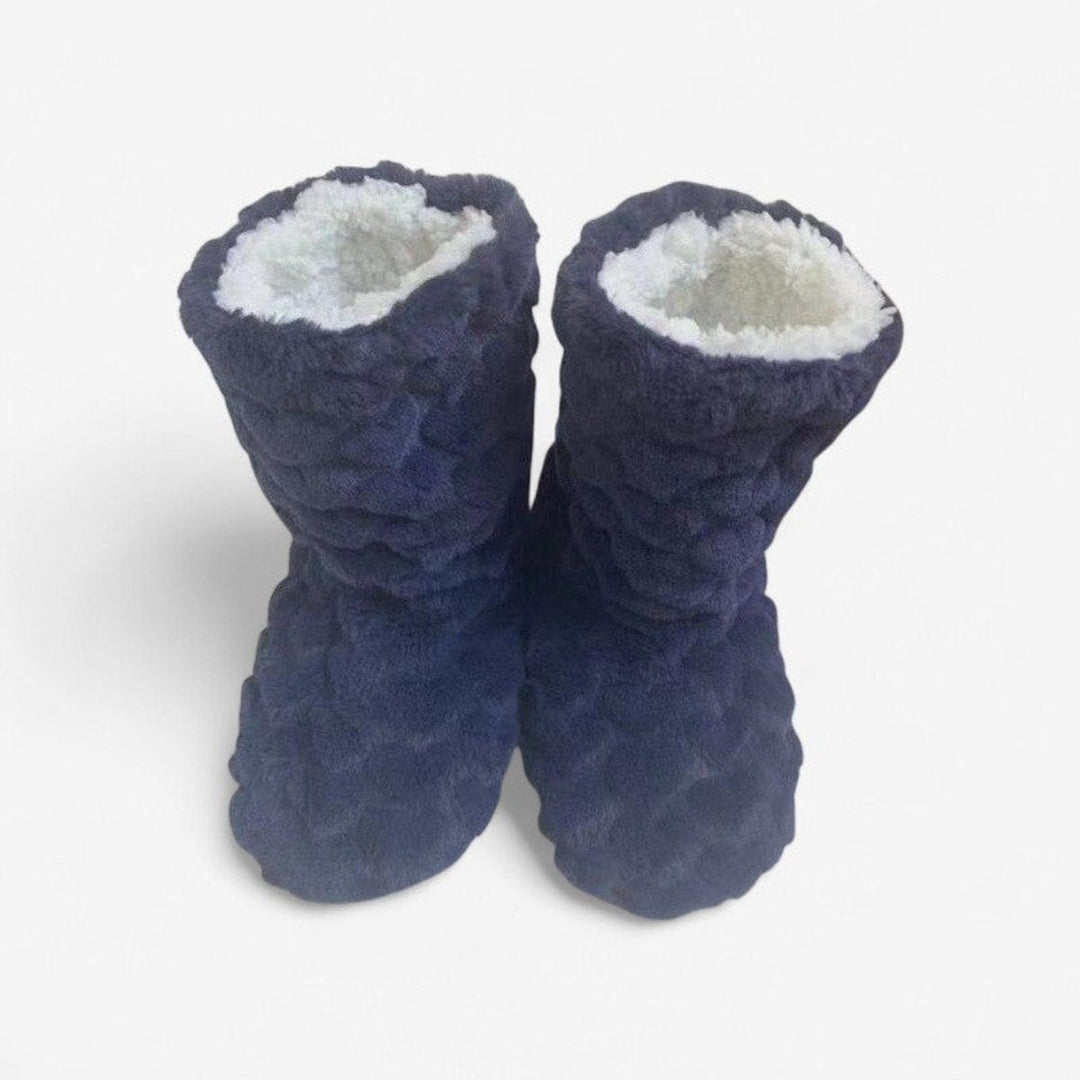 Willow | Women's Cosy Ankle Boot Slippers Fluffy Slip-On Indoor Booties