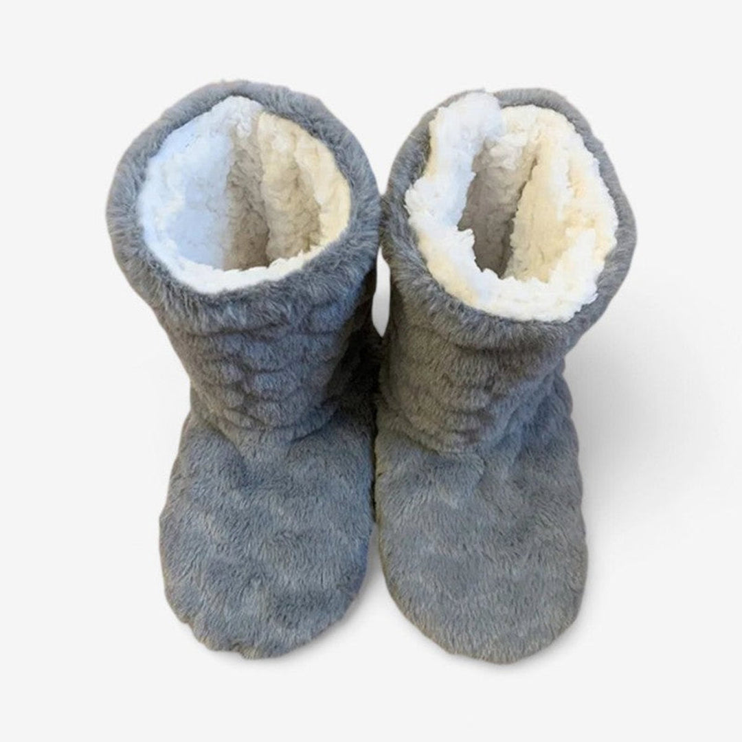 Willow | Women's Cosy Ankle Boot Slippers Fluffy Slip-On Indoor Booties