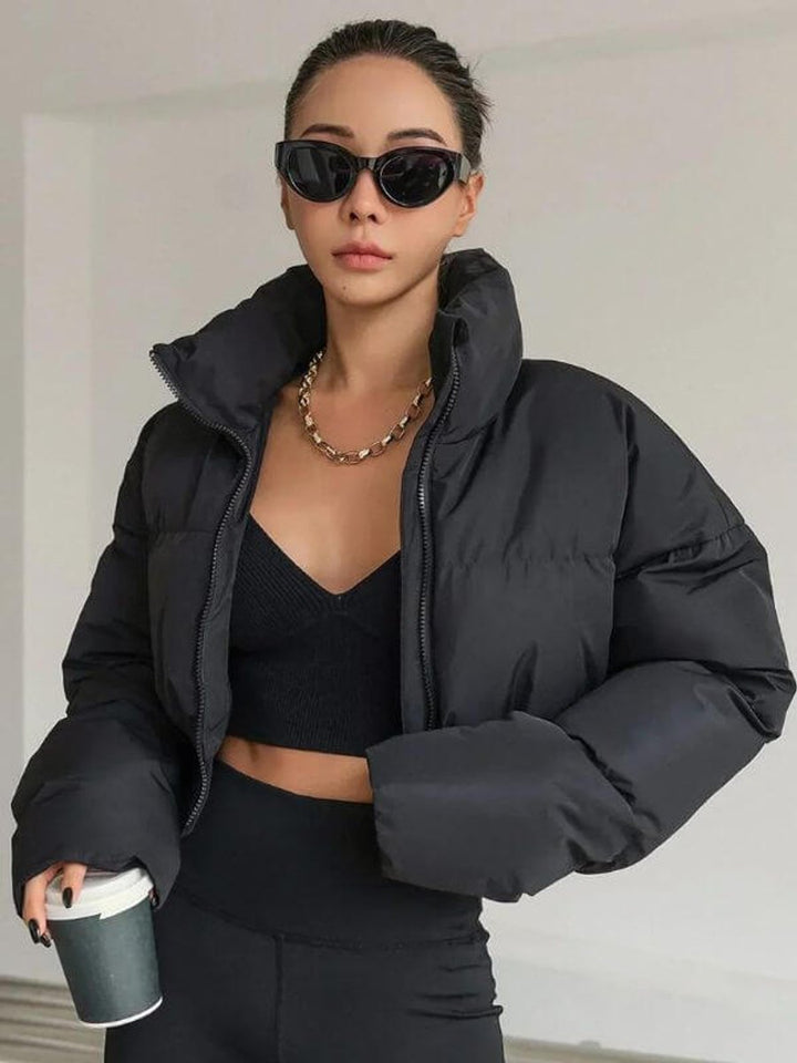 Phoebe | Women's Cropped Ladies Puffer Jacket Lightweight Padded Coat