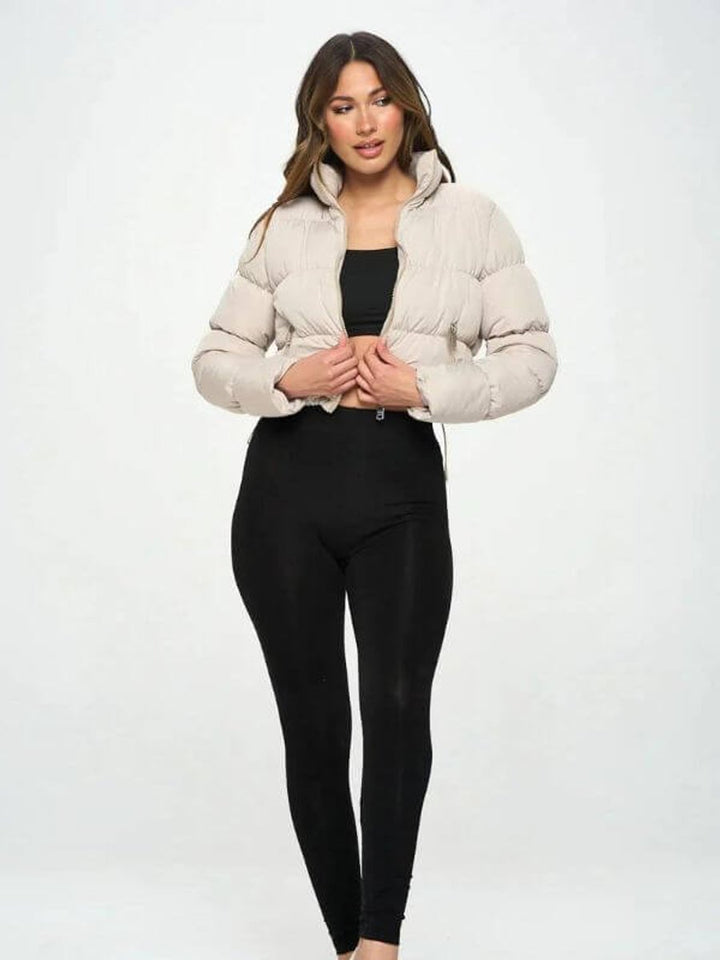 Phoebe | Women's Cropped Ladies Puffer Jacket Lightweight Padded Coat