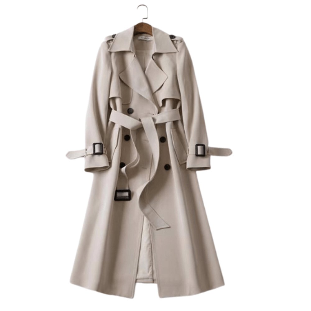 Florence | Women's Double-Breasted Belted Midi Trench Coat