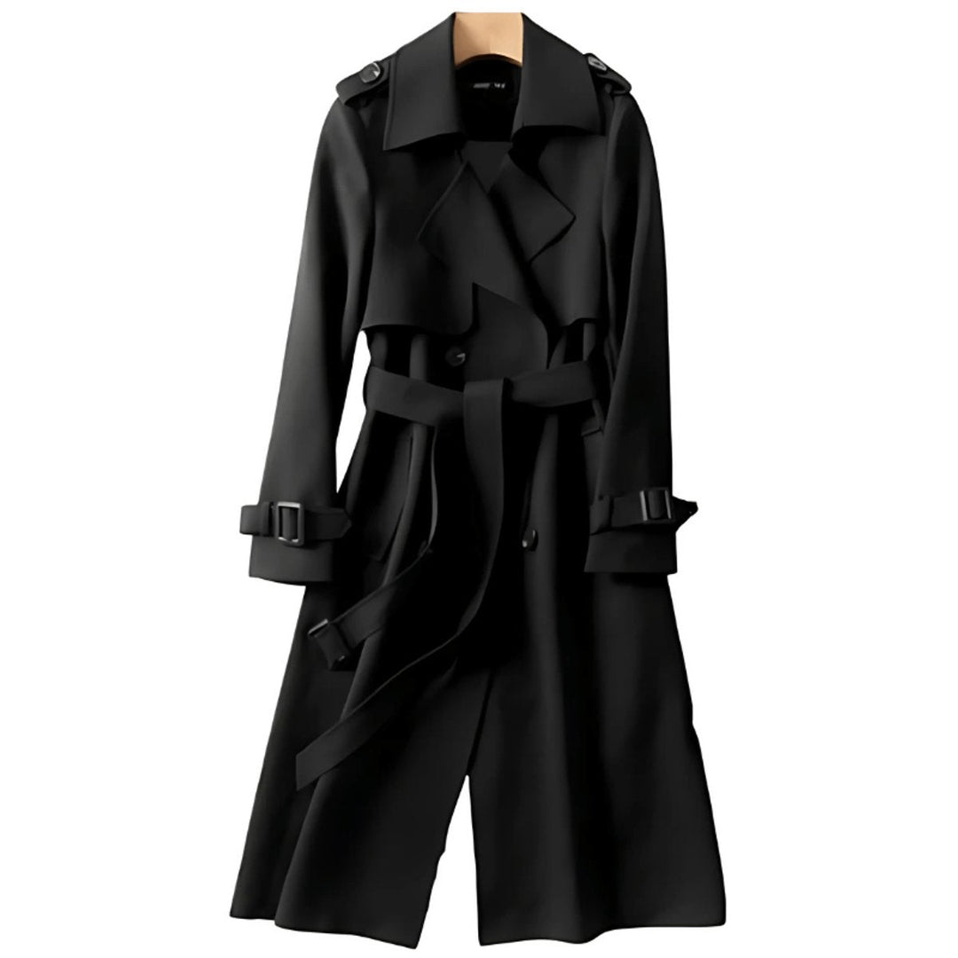 Olivia | Women's Double-Breasted Belted Trench Coat Long Fit
