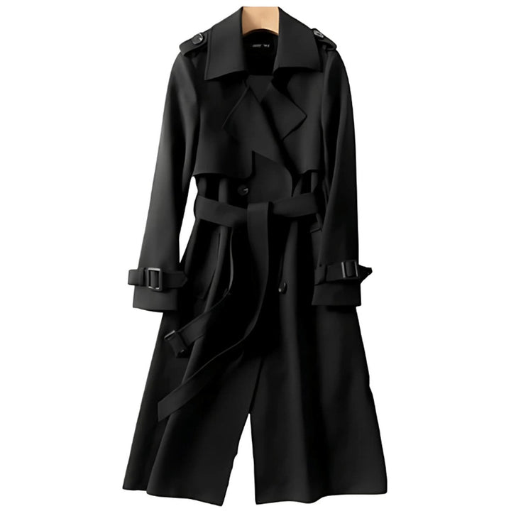 Olivia | Women's Double-Breasted Belted Trench Coat Long Fit