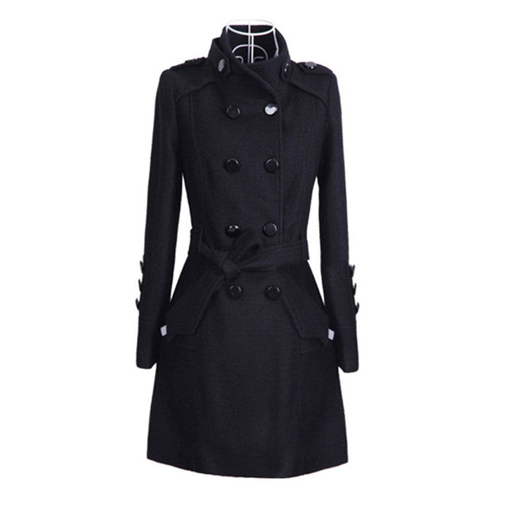 Willow | Women's Double-Breasted Belted Wool Coat Trench