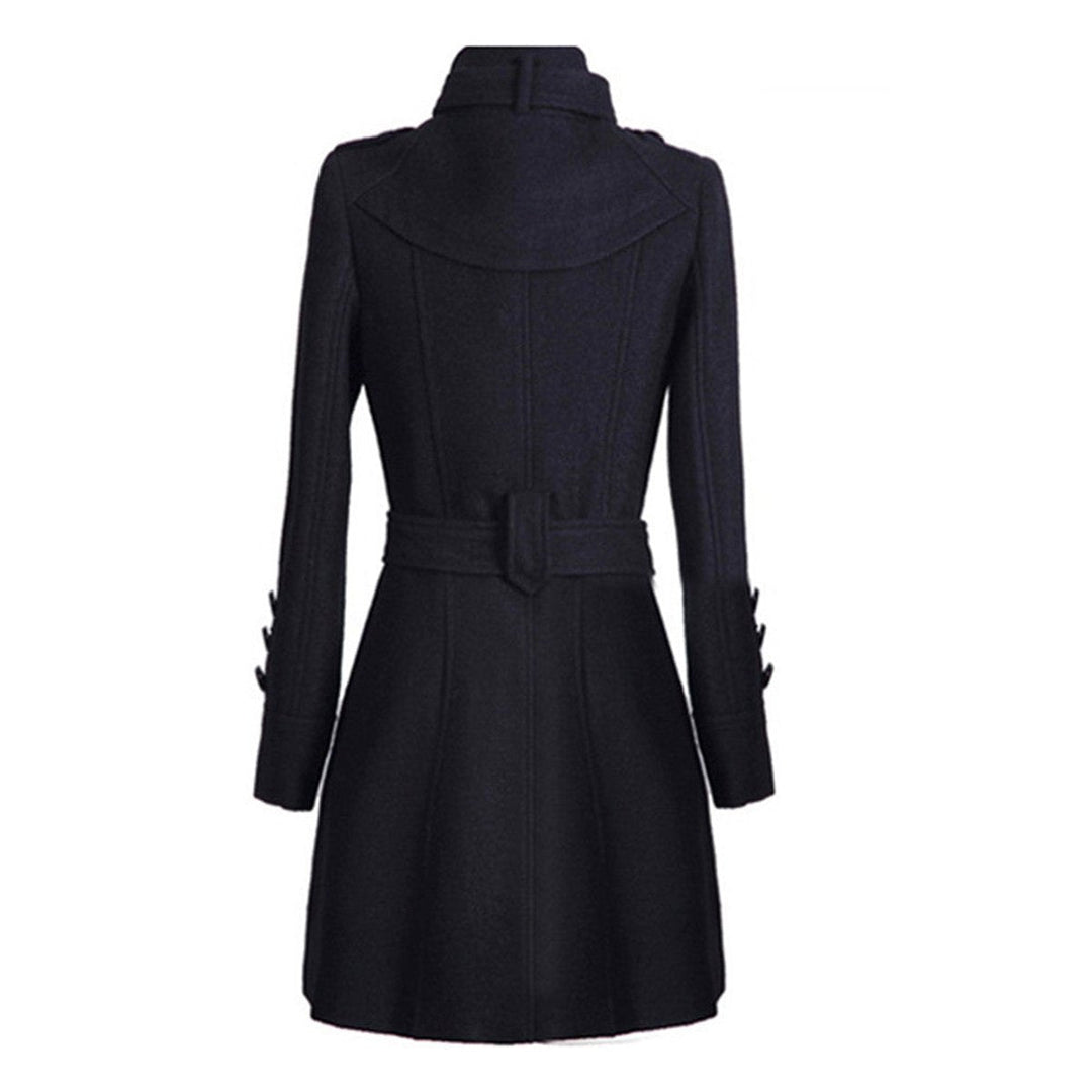 Willow | Women's Double-Breasted Belted Wool Coat Trench