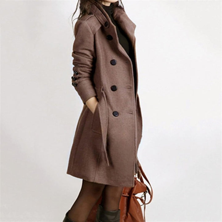 Willow | Women's Double-Breasted Belted Wool Coat Trench
