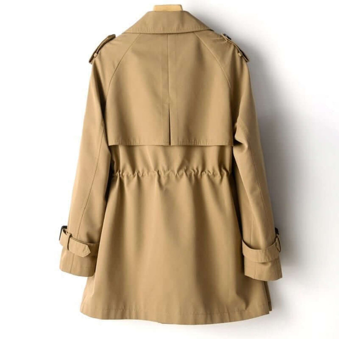 Lily | Women's Double-Breasted Tailored Trench Coat Notched Lapel