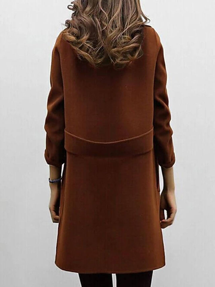 Grace | Women's Double-Breasted Wool Coat Longline Trench Coat