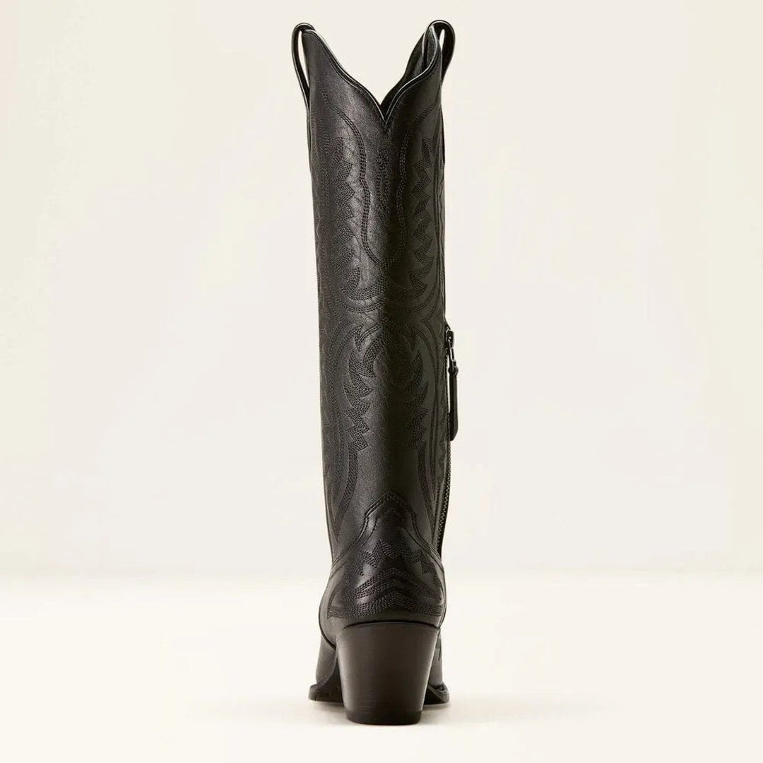Ivy | Women's Embroidered Knee-High Heeled Cowboy Boots Pointed Toe