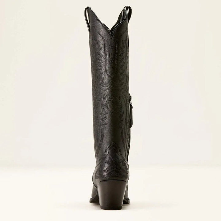 Ivy | Women's Embroidered Knee-High Heeled Cowboy Boots Pointed Toe