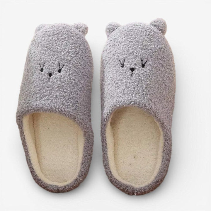 Rosie | Women's Fluffy Bear Slippers Slip-On Non-Slip Indoor