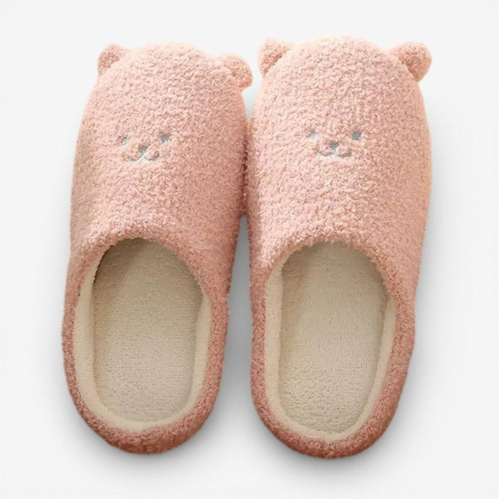 Rosie | Women's Fluffy Bear Slippers Slip-On Non-Slip Indoor
