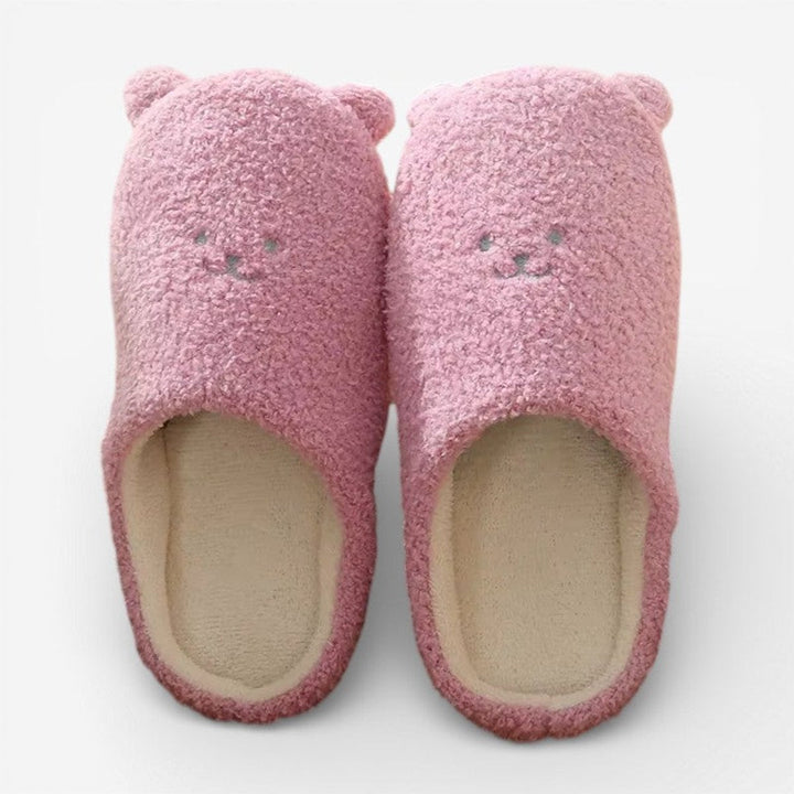 Rosie | Women's Fluffy Bear Slippers Slip-On Non-Slip Indoor