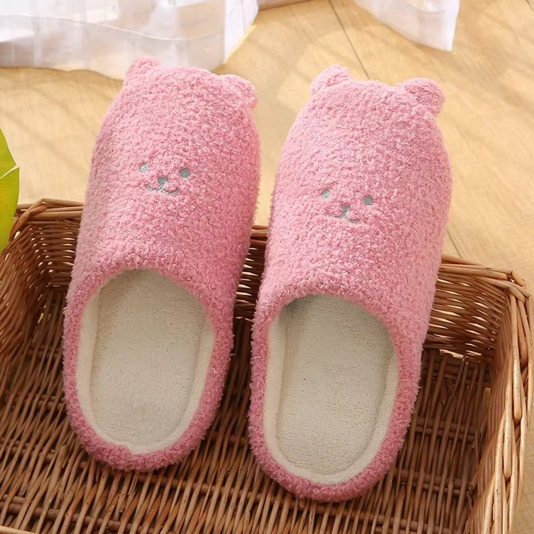 Rosie | Women's Fluffy Bear Slippers Slip-On Non-Slip Indoor