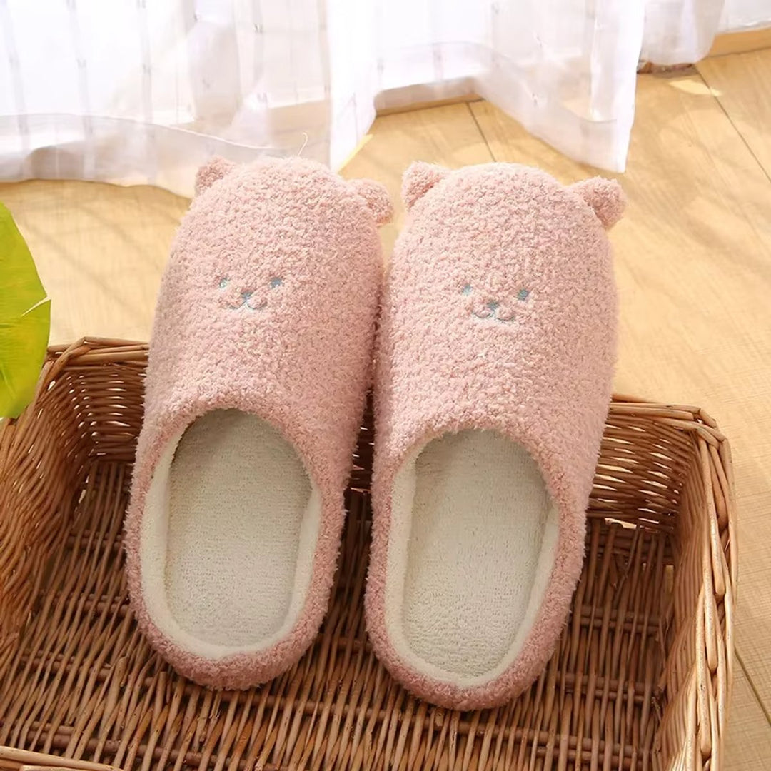 Rosie | Women's Fluffy Bear Slippers Slip-On Non-Slip Indoor