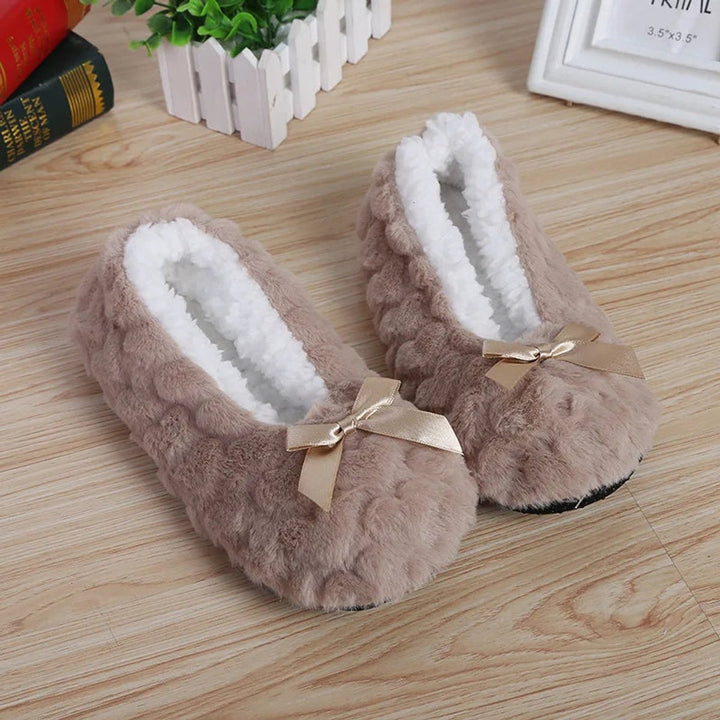 Sienna | Women's Fluffy Plush Slip-On Slippers Fleece Lined Non-Slip