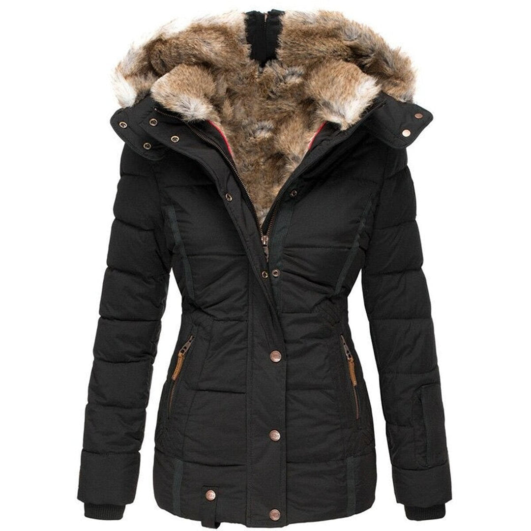 Florence | Women's Fur-Hood Ladies Puffer Jacket Insulated Winter Coat