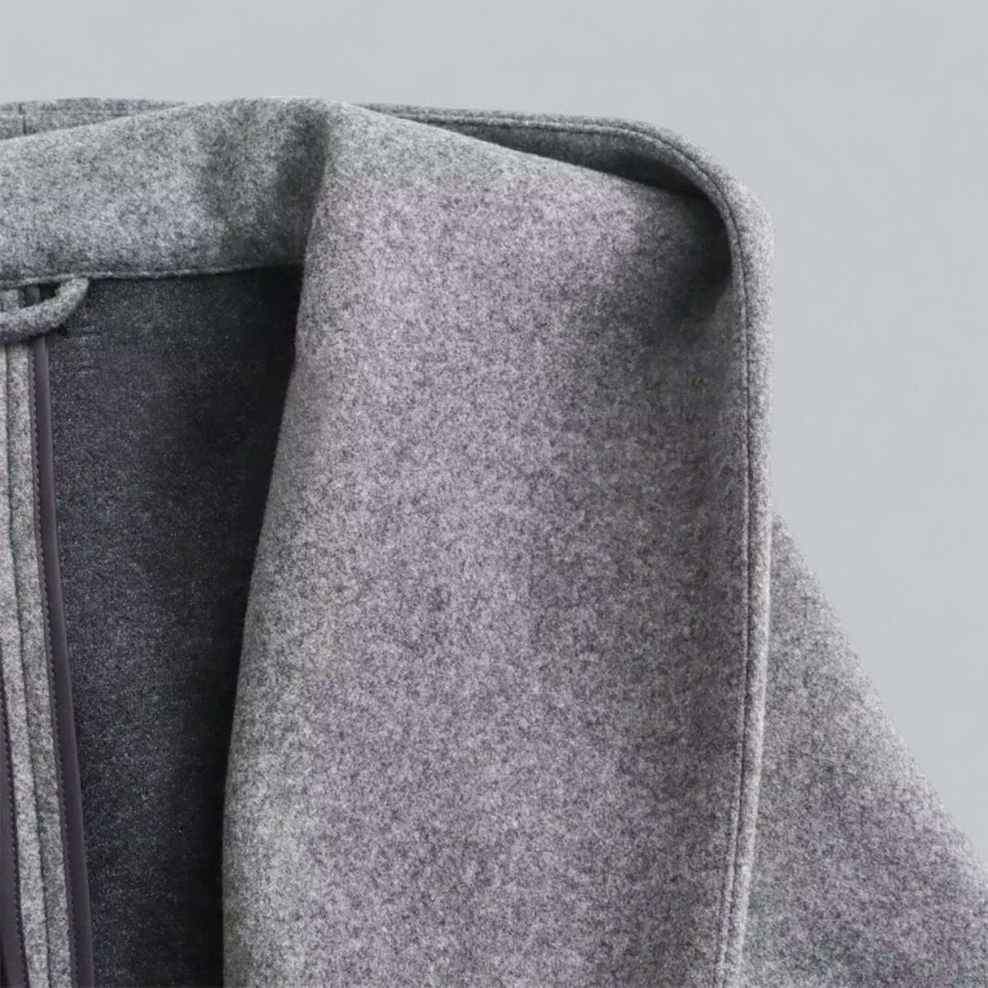 Isla | Women's Hooded Belted Long Wool Coat Trench Coat