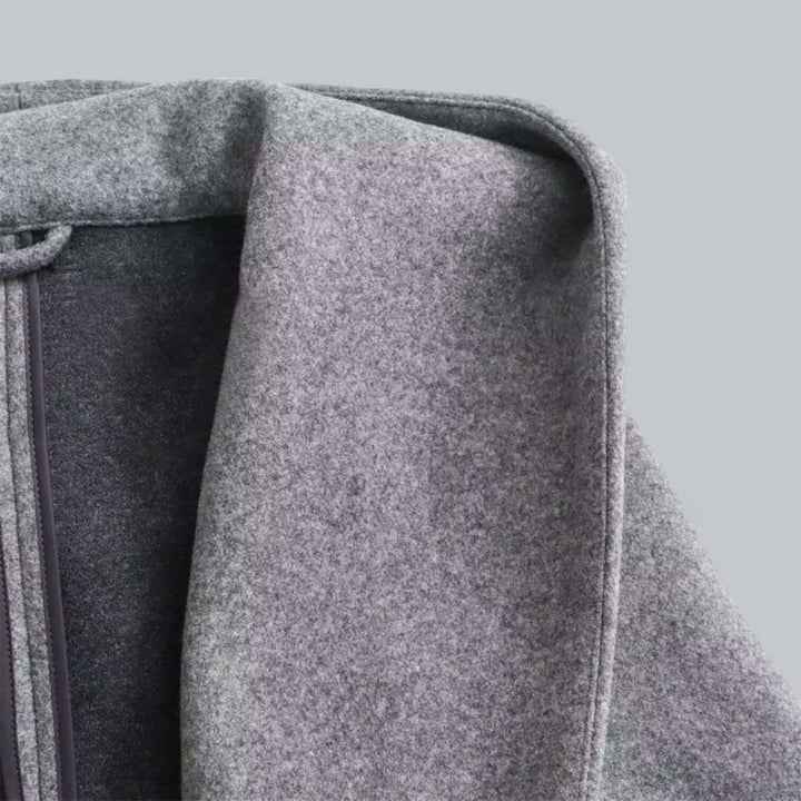 Isla | Women's Hooded Belted Long Wool Coat Trench Coat