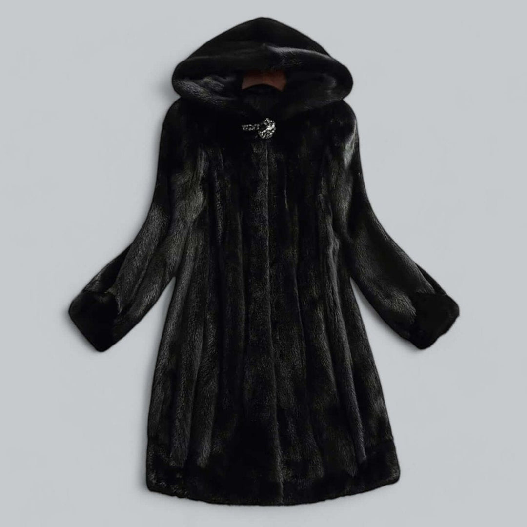 Sienna | Women's Hooded Faux Fur Long Winter Coat Warm Ladies Jacket