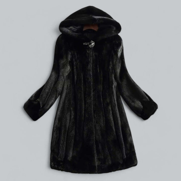 Sienna | Women's Hooded Faux Fur Long Winter Coat Warm Ladies Jacket