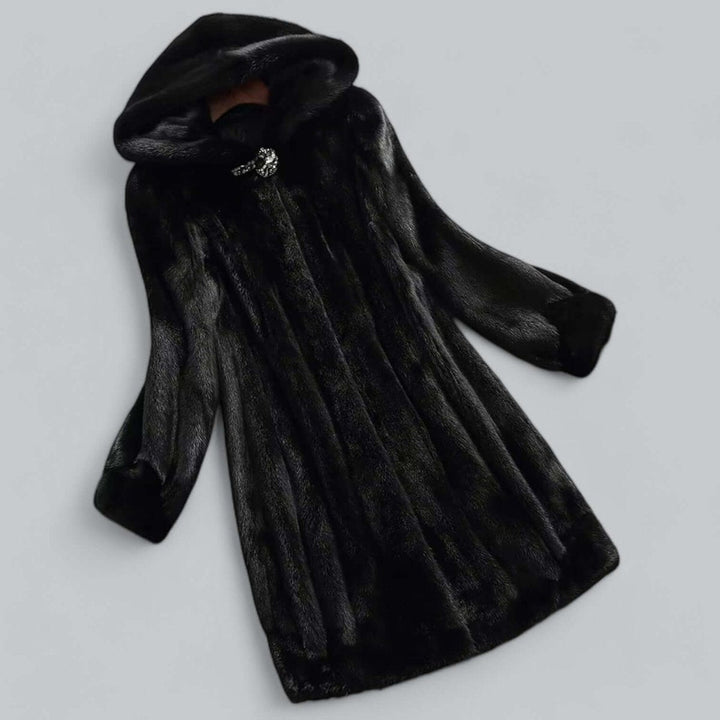 Sienna | Women's Hooded Faux Fur Long Winter Coat Warm Ladies Jacket