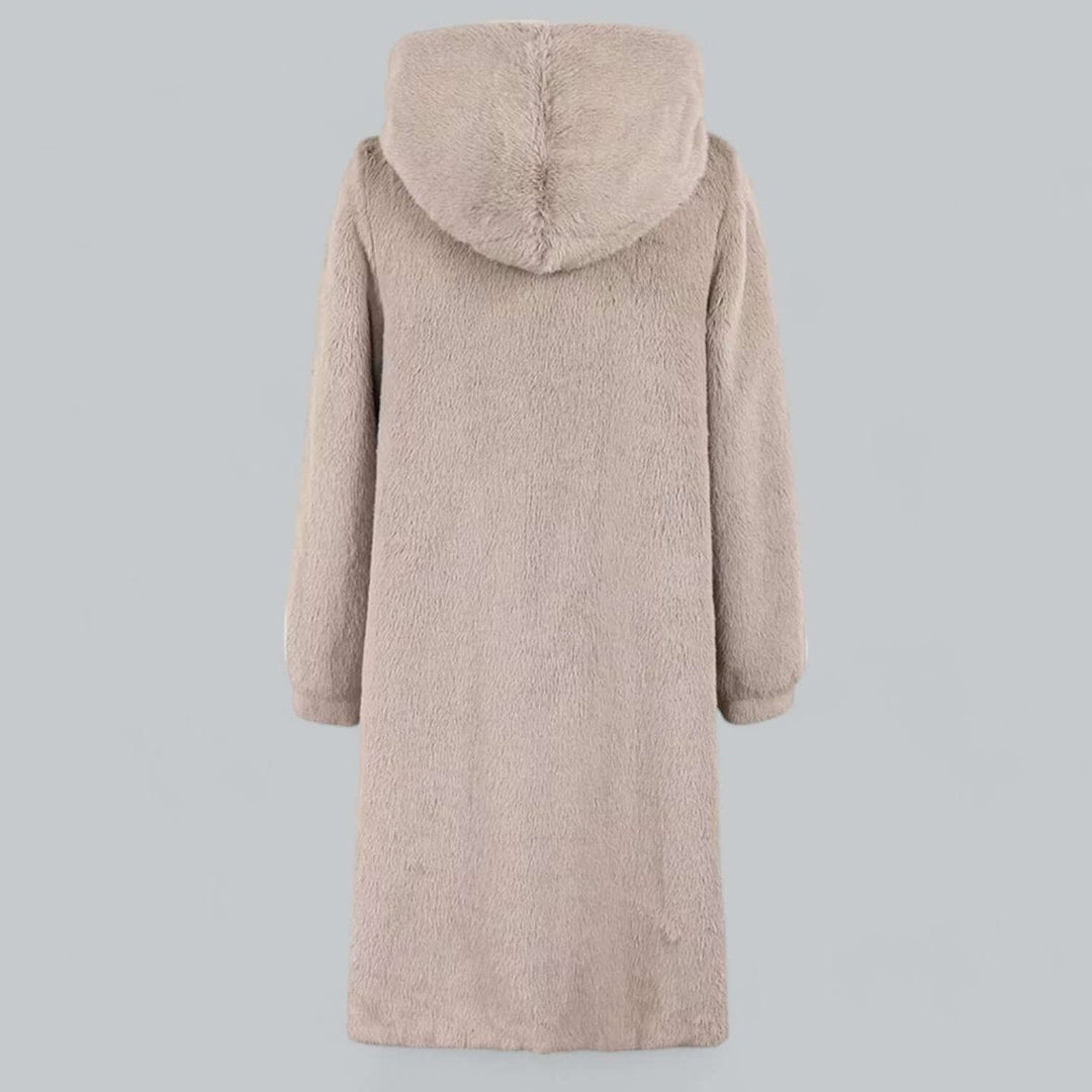 Sienna | Women's Hooded Faux Fur Long Winter Coat Warm Ladies Jacket