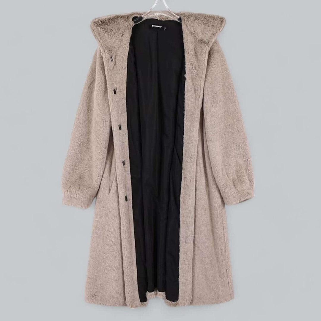 Sienna | Women's Hooded Faux Fur Long Winter Coat Warm Ladies Jacket