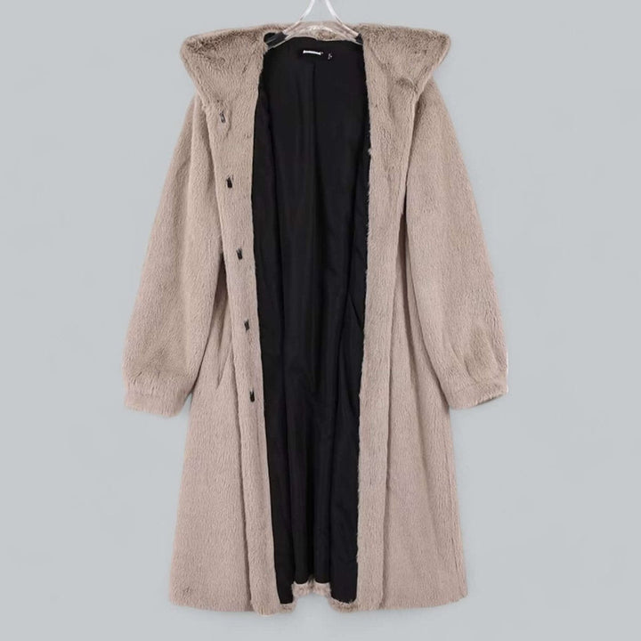 Sienna | Women's Hooded Faux Fur Long Winter Coat Warm Ladies Jacket