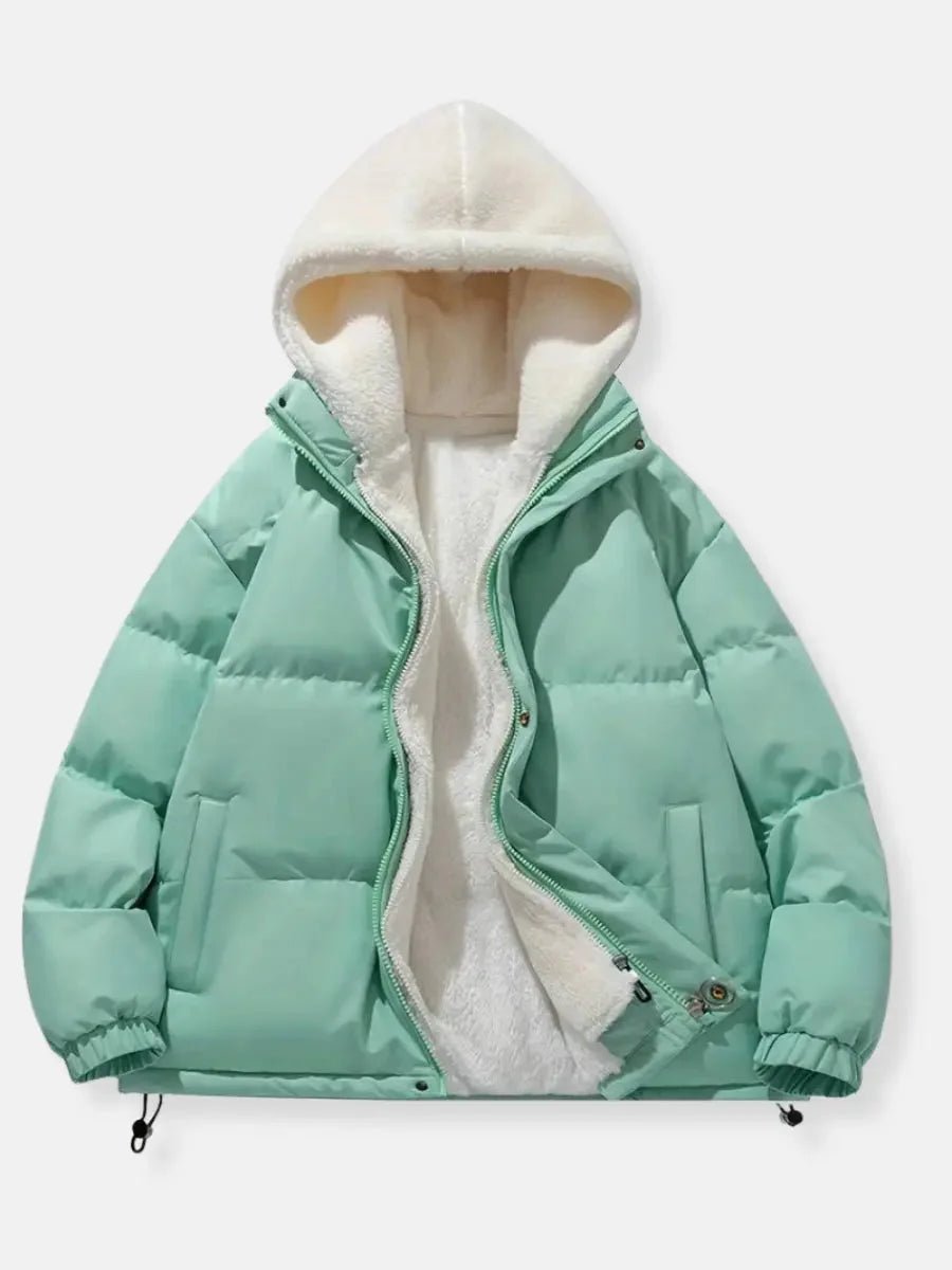 Mia | Women's Hooded Fleece-Lined Quilted Ladies Puffer Jacket Coat