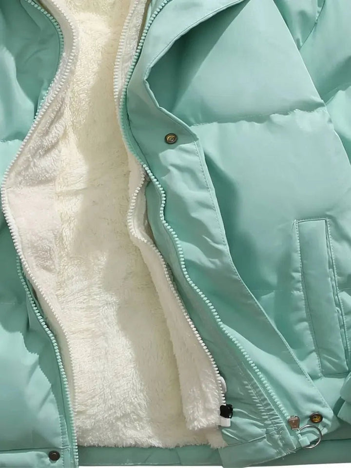 Mia | Women's Hooded Fleece-Lined Quilted Ladies Puffer Jacket Coat