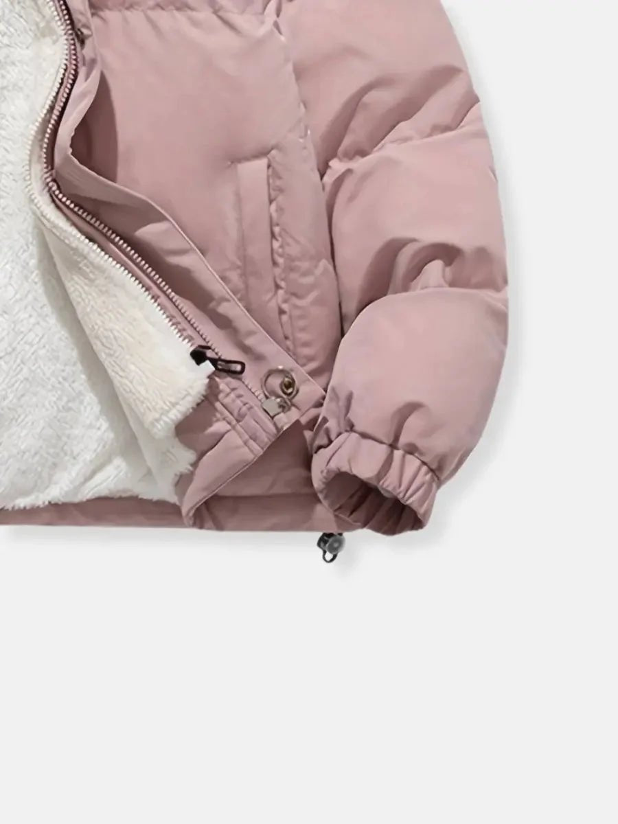 Mia | Women's Hooded Fleece-Lined Quilted Ladies Puffer Jacket Coat