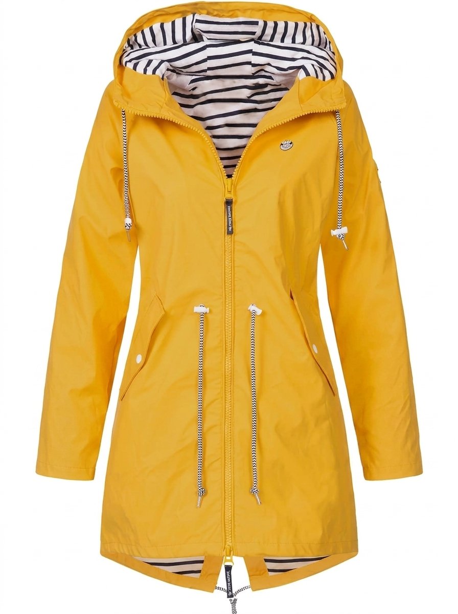 Isla | Women's Hooded Waterproof Drawstring Trench Coat Rain Mac