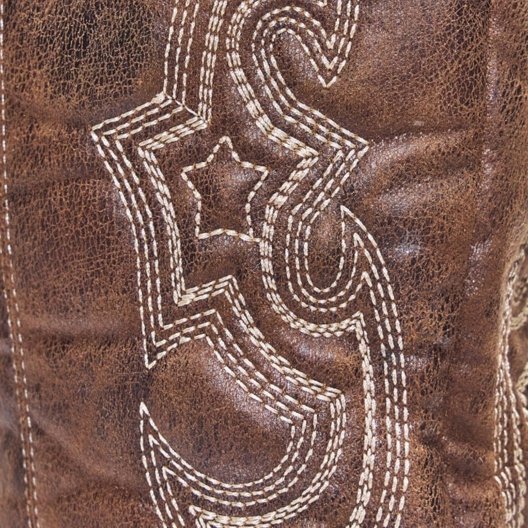 Ivy | Women's Knee-High Leather Western Cowboy Heeled Boots Pointed Toe