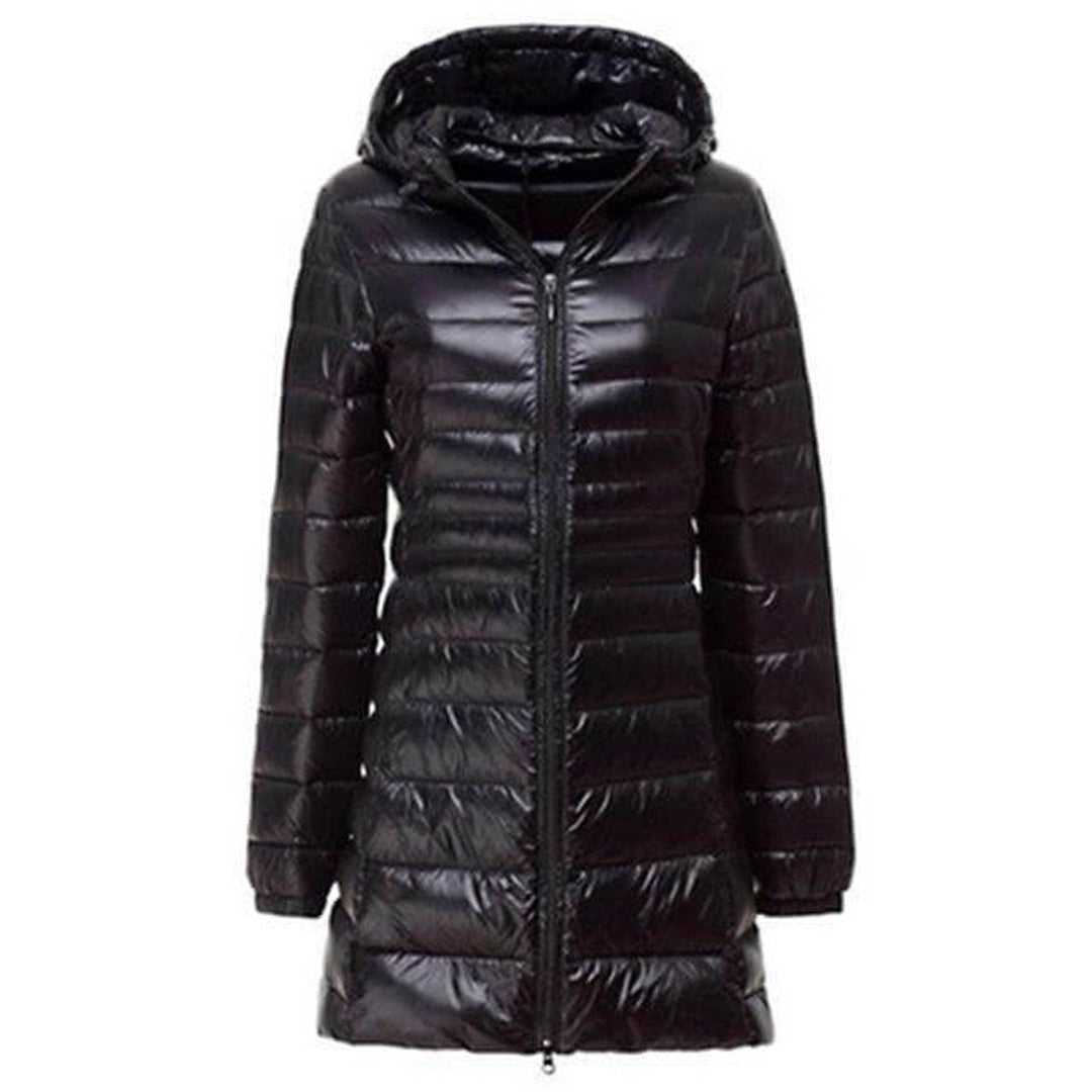 Florence | Women's Ladies Puffer Jacket Long Quilted Hooded Coat