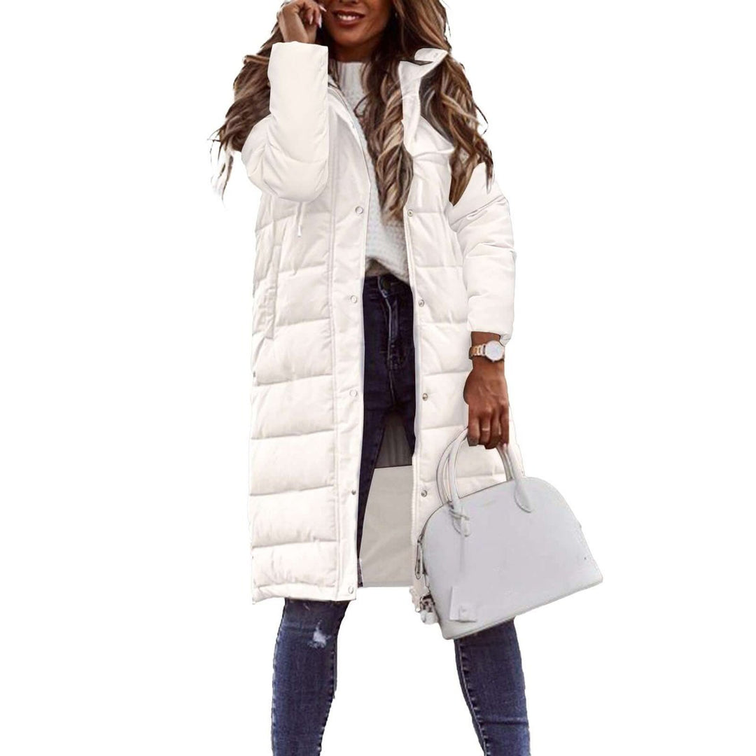 Evelyn | Women's Ladies Puffer Jacket Long Quilted Hooded Winter Coat