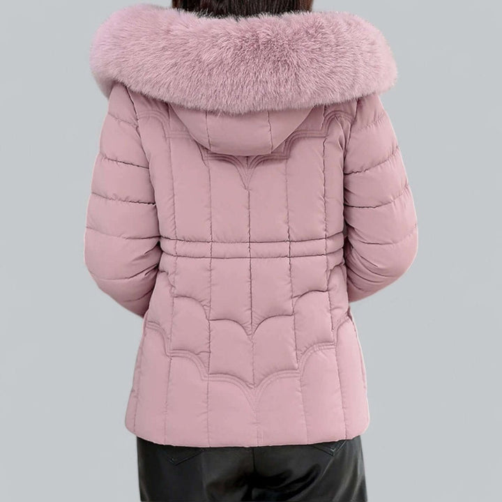 Lily | Women's Ladies Puffer Jacket Padded Coat Faux Fur Hood