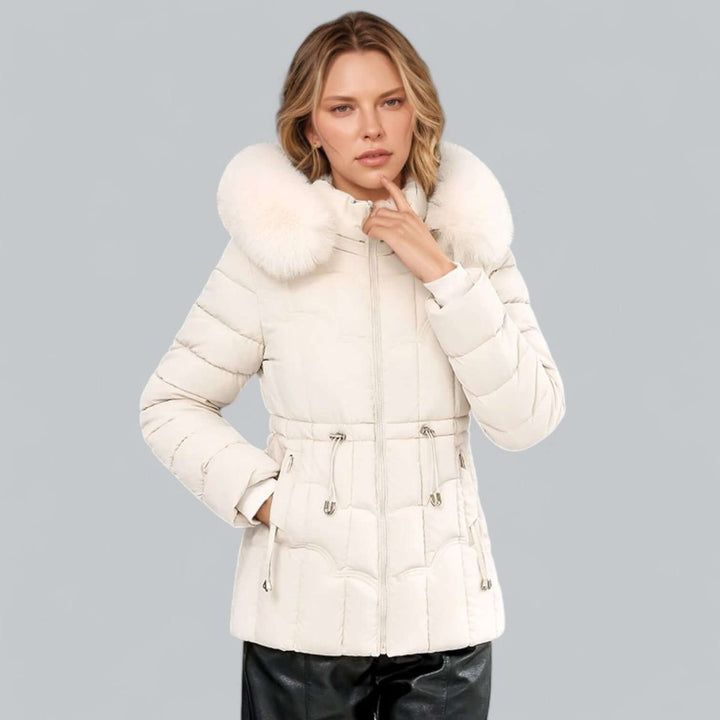Lily | Women's Ladies Puffer Jacket Padded Coat Faux Fur Hood