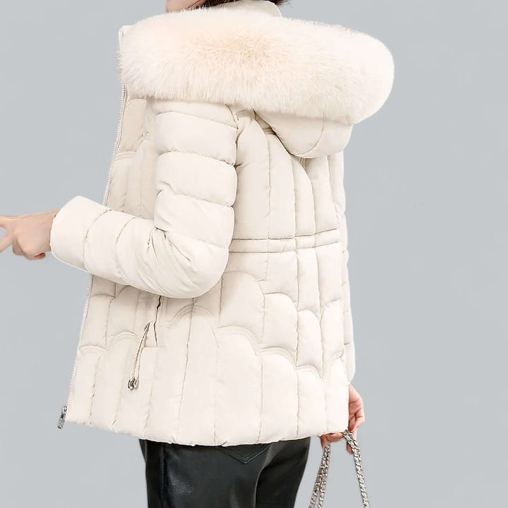 Lily | Women's Ladies Puffer Jacket Padded Coat Faux Fur Hood