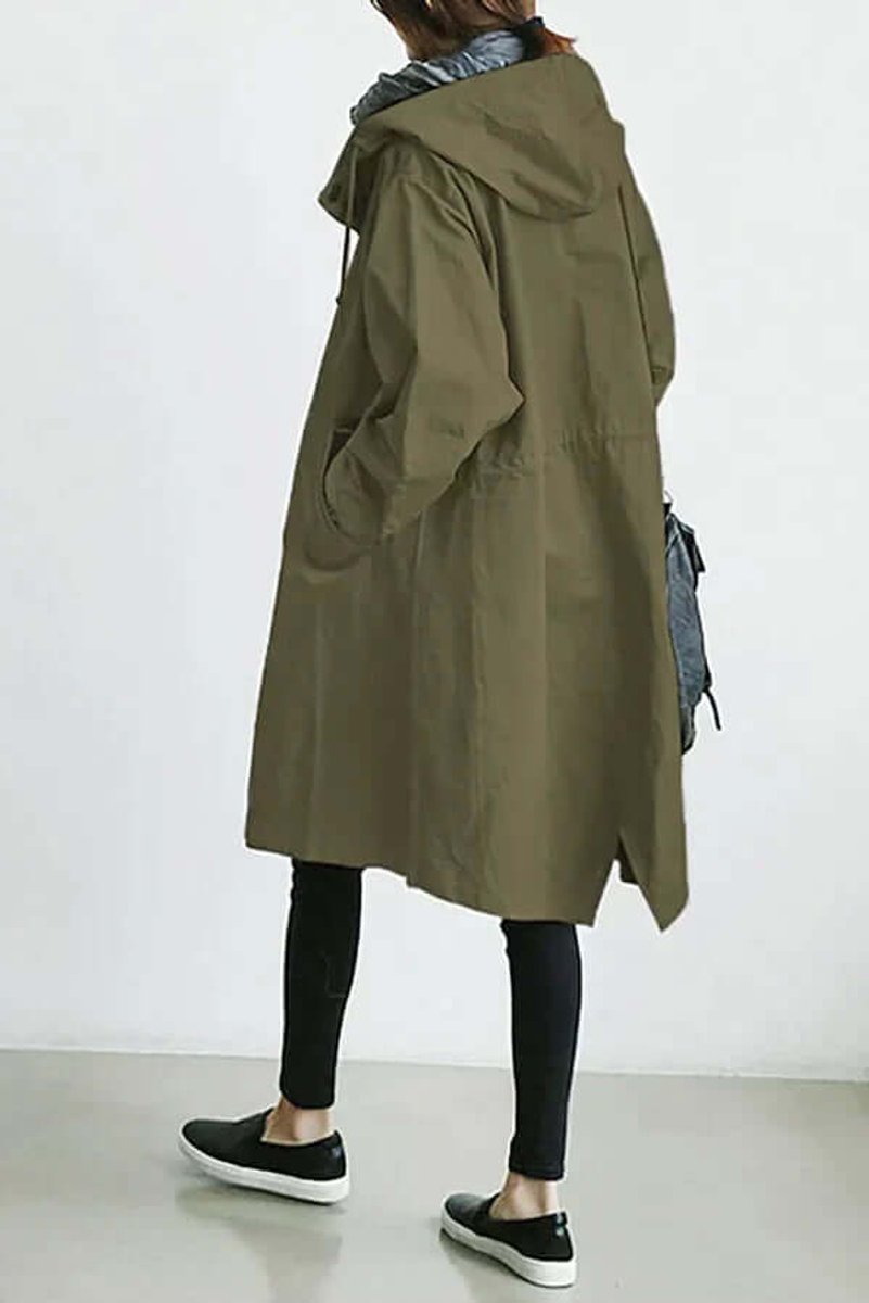 Amelia | Women's Lightweight Hooded Waterproof Trench Coat
