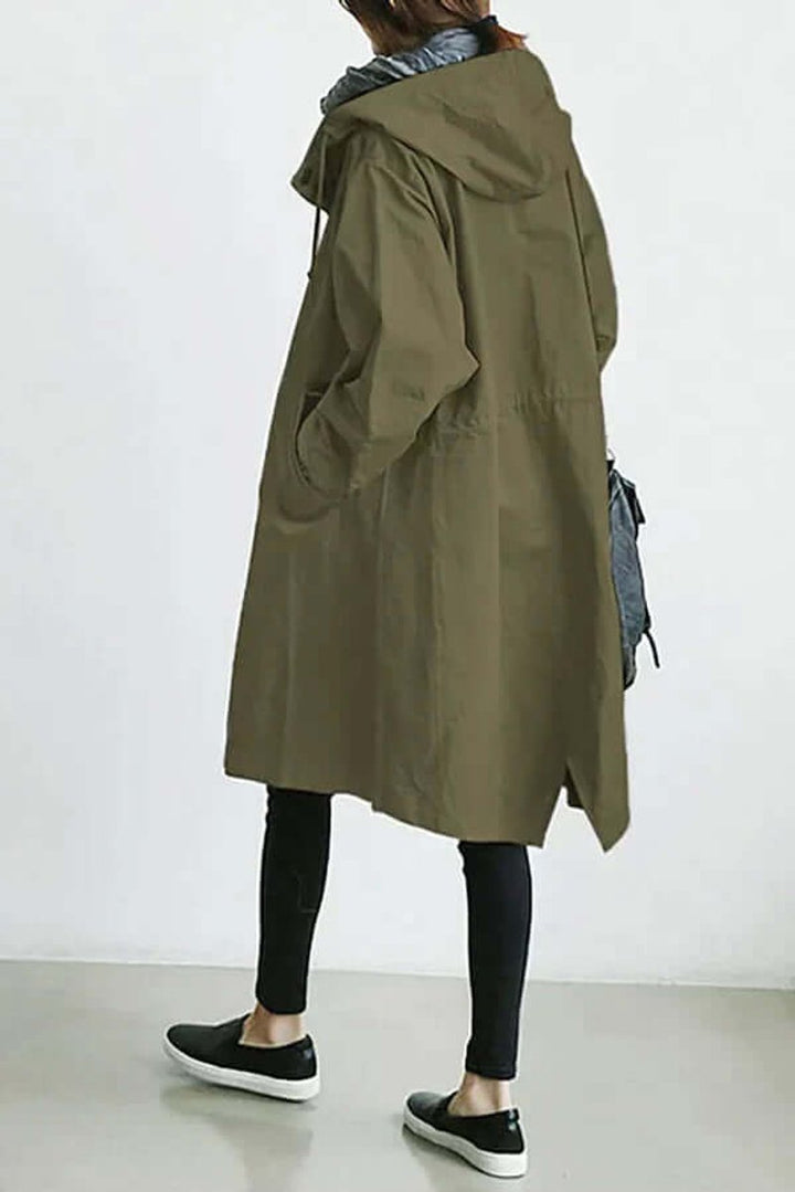 Amelia | Women's Lightweight Hooded Waterproof Trench Coat