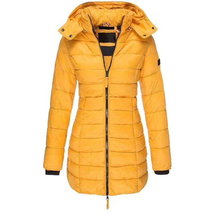 Evelyn | Women's Long Hooded Ladies Puffer Jacket Quilted Winter Coat