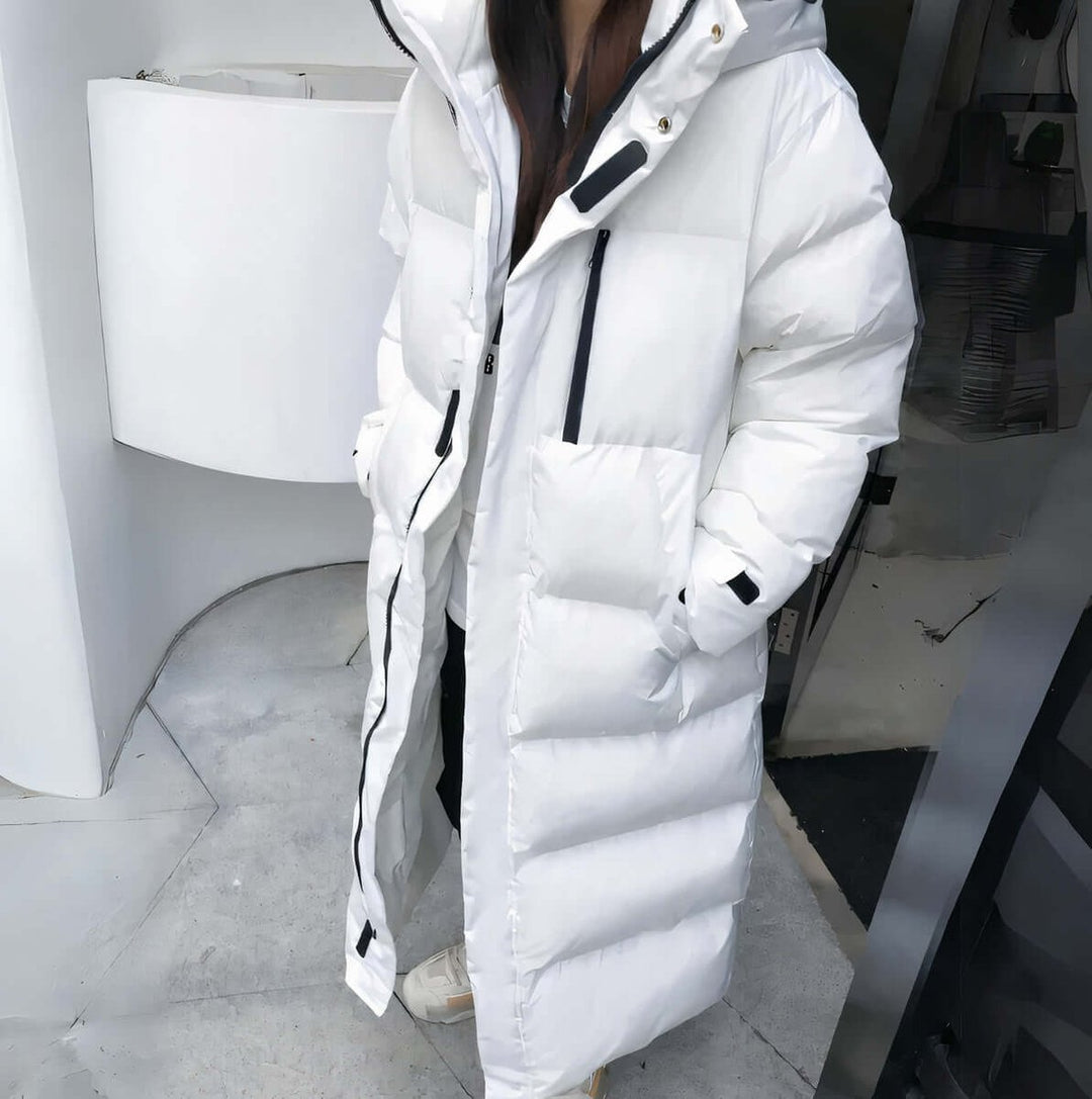 Isla | Women's Long Hooded Puffer Coat Oversized Ladies Puffer Jacket
