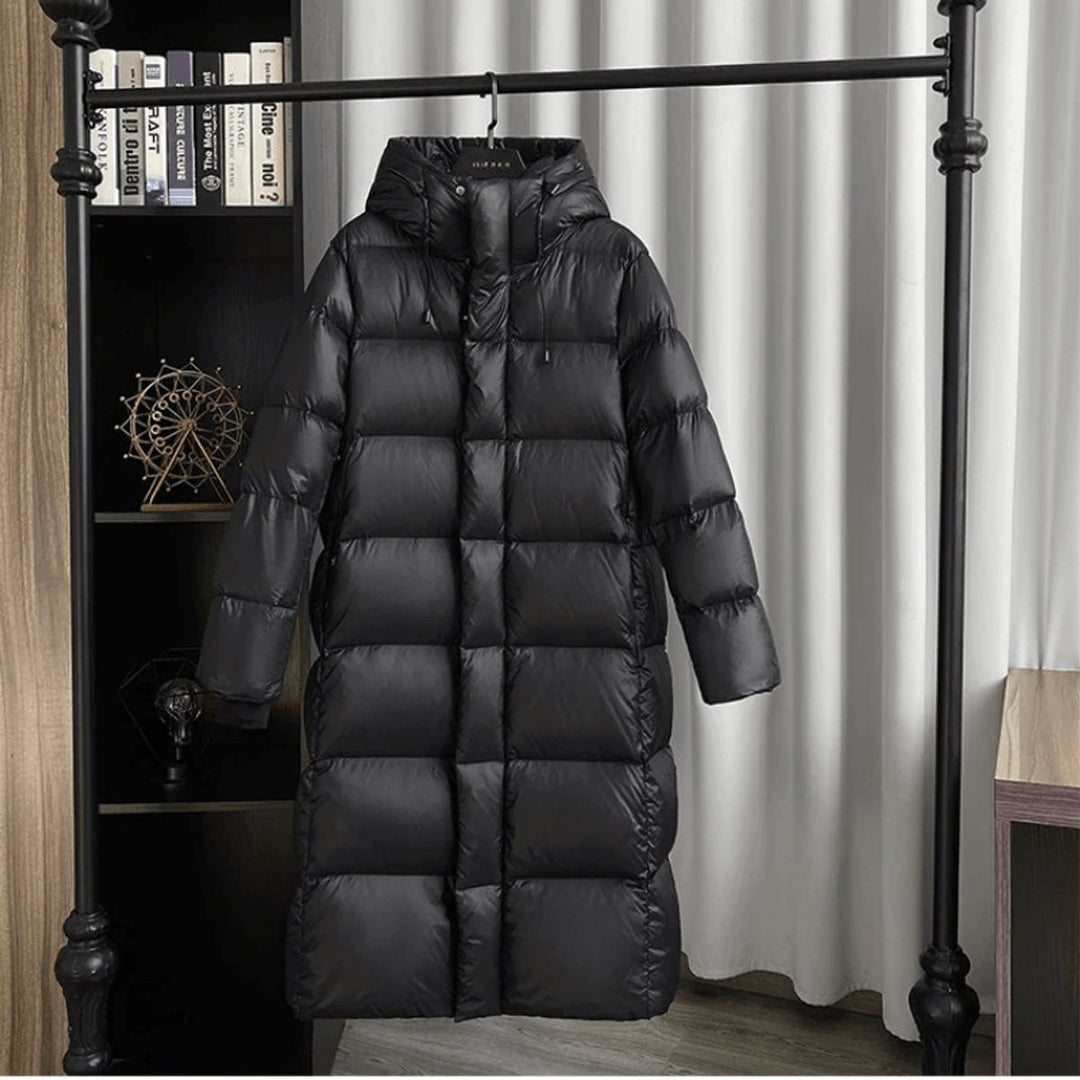 Sienna | Women's Long Hooded Puffer Jacket Relaxed Fit Ladies Coat