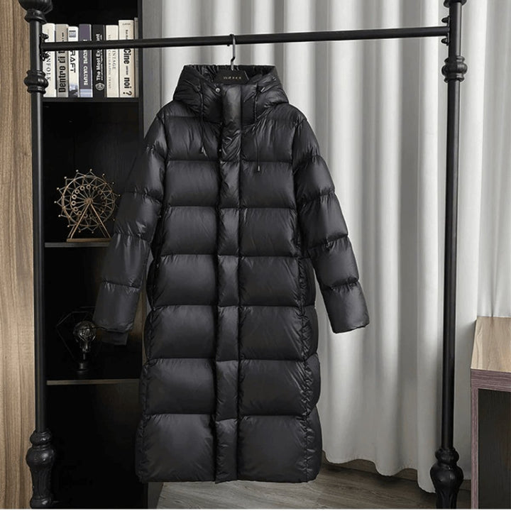 Sienna | Women's Long Hooded Puffer Jacket Relaxed Fit Ladies Coat