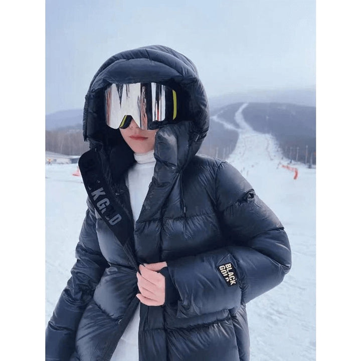 Sienna | Women's Long Hooded Puffer Jacket Relaxed Fit Ladies Coat