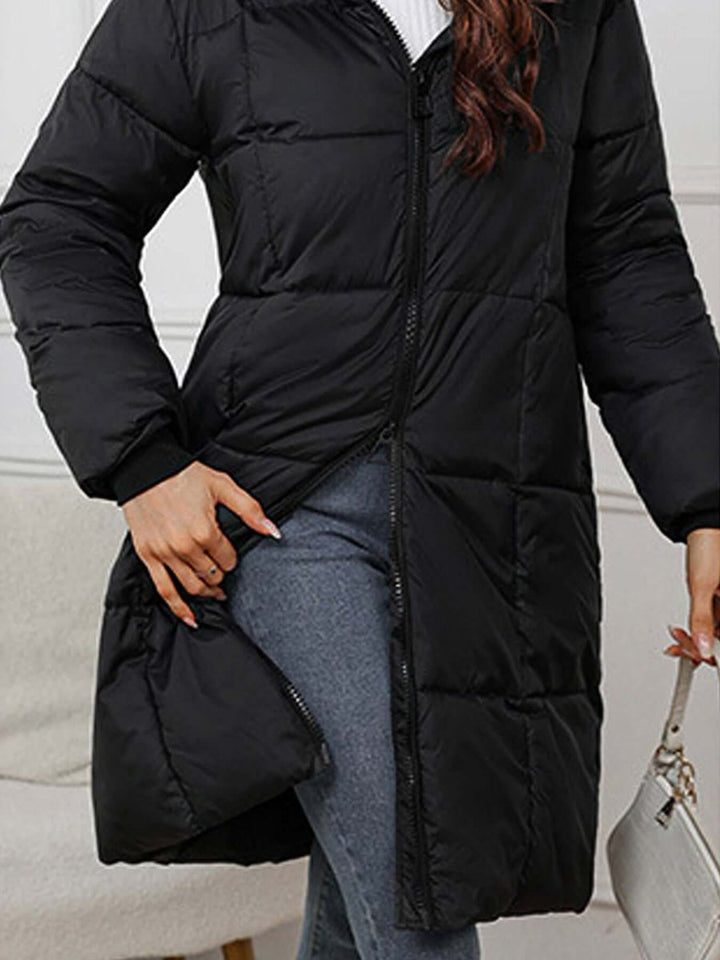 Rosie | Women's Long Hooded Quilted Ladies Puffer Jacket Coat