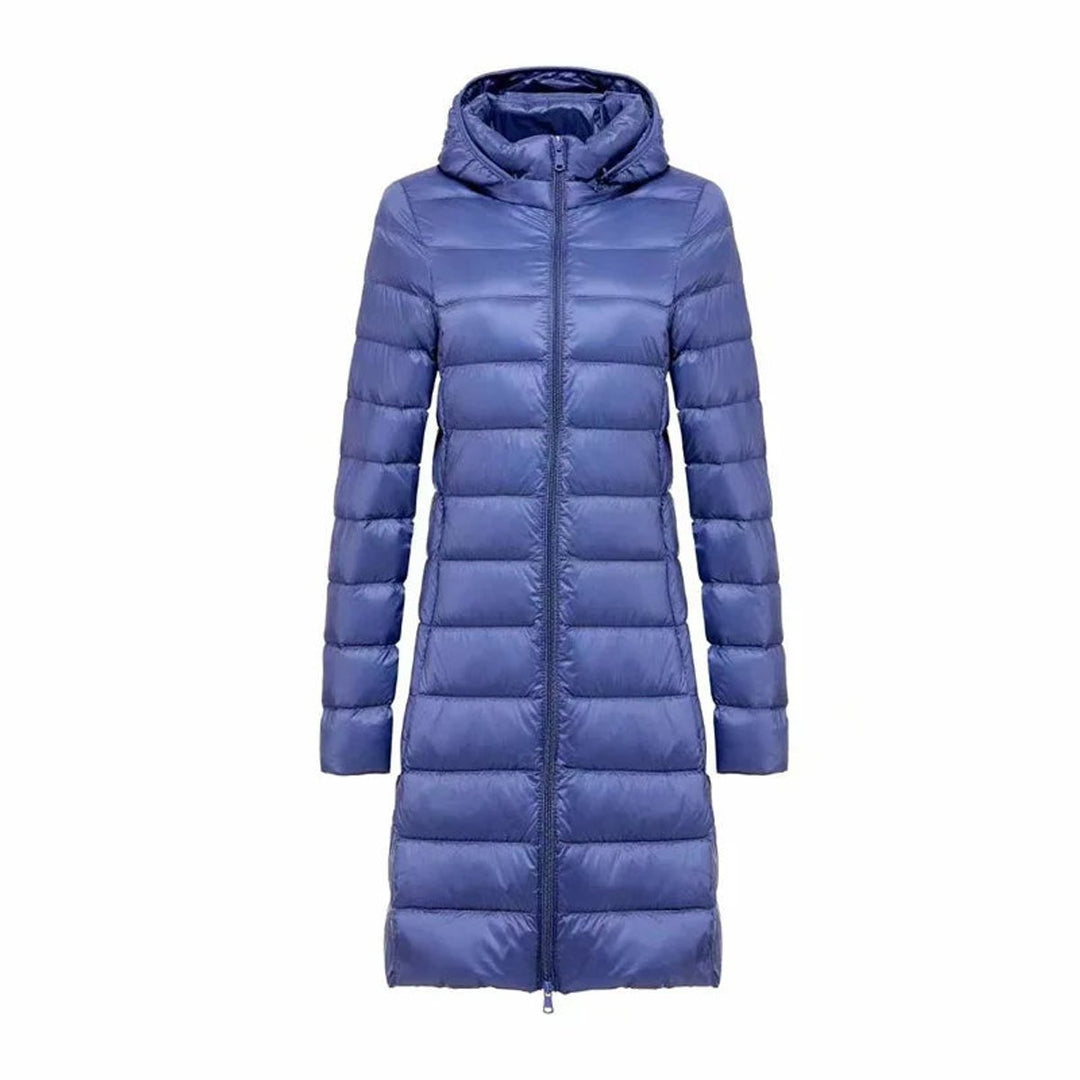 Olivia | Women's Long Hooded Quilted Ladies Puffer Jacket Coat
