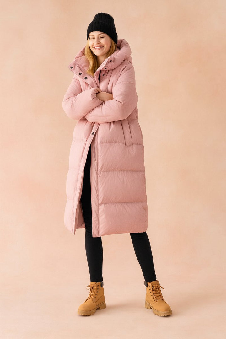 Sophie | Women's Long Hooded Quilted Ladies Puffer Jacket Coat